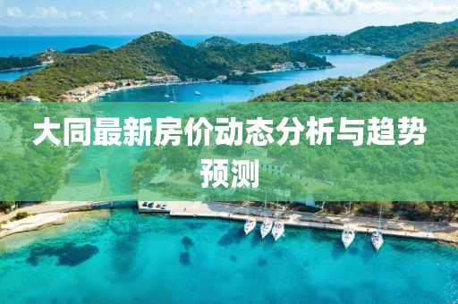 大同最新房价动态分析与趋势预测