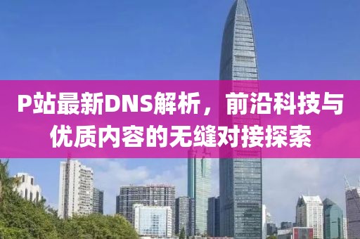 P站最新DNS解析，前沿科技与优质内容的无缝对接探索