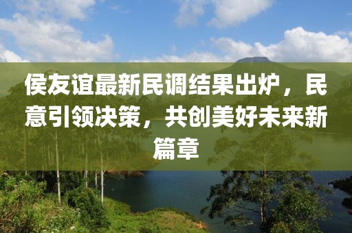 侯友谊最新民调结果出炉，民意引领决策，共创美好未来新篇章