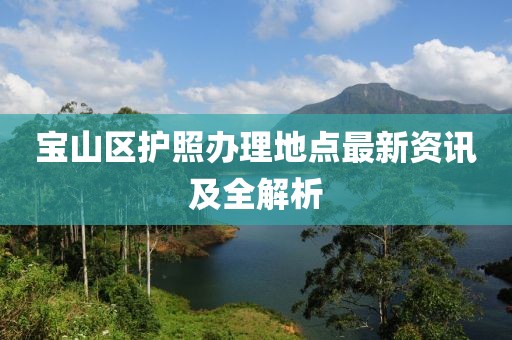 宝山区护照办理地点最新资讯及全解析