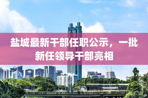 盐城最新干部任职公示，一批新任领导干部亮相