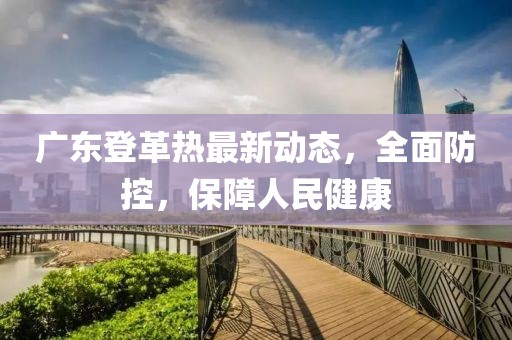 广东登革热最新动态，全面防控，保障人民健康