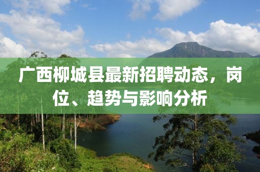 广西柳城县最新招聘动态，岗位、趋势与影响分析