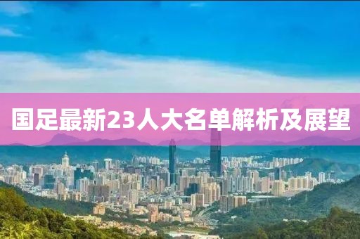 国足最新23人大名单解析及展望