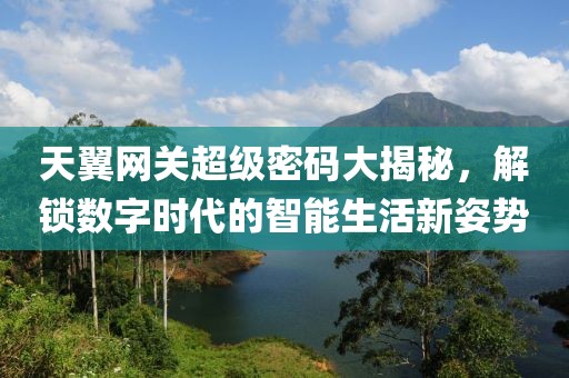 天翼网关超级密码大揭秘，解锁数字时代的智能生活新姿势