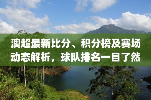 澳超最新比分、积分榜及赛场动态解析，球队排名一目了然