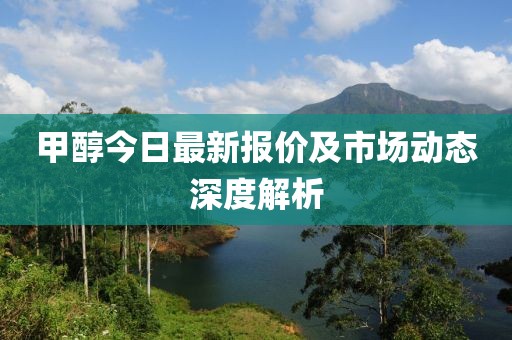 甲醇今日最新报价及市场动态深度解析