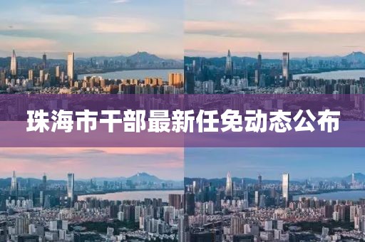 珠海市干部最新任免动态公布