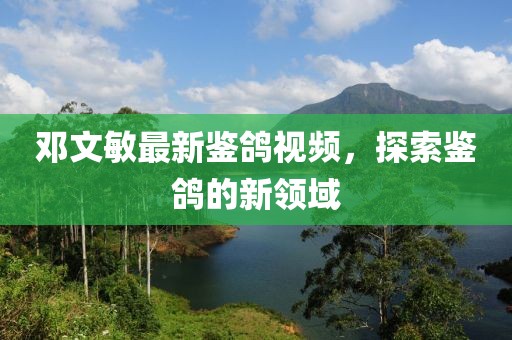 邓文敏最新鉴鸽视频，探索鉴鸽的新领域